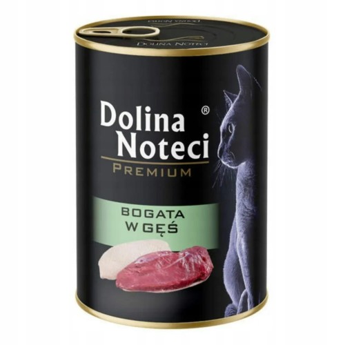 Karma dla kota Dolina Noteci bogata w gęś puszka 400g
