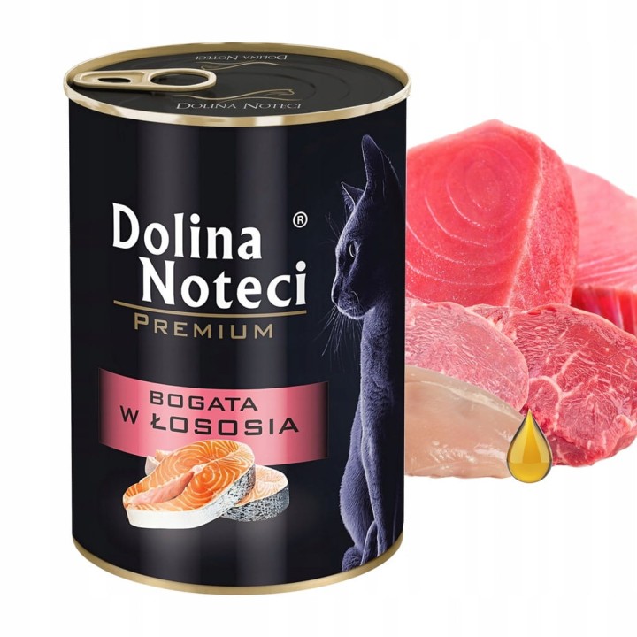 Dolina Noteci Premium dla kota Łosoś 400g