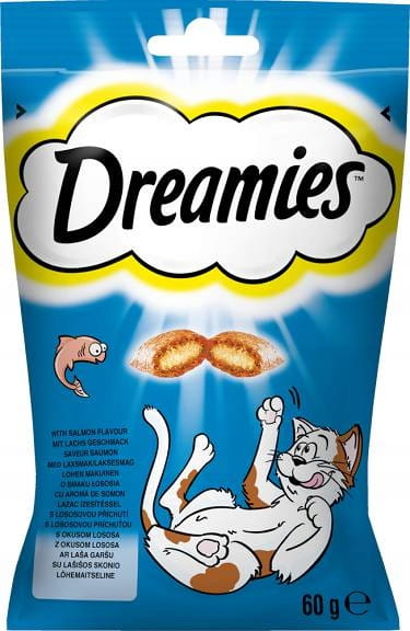 Dreamies Przysmak dla kota z łososiem 60g