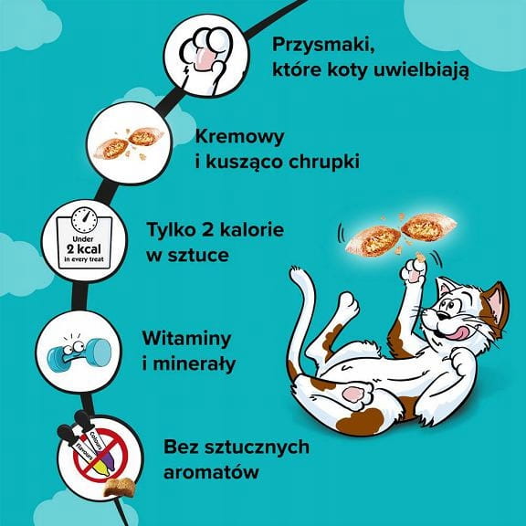 Dreamies Przysmak dla kota z łososiem 60g