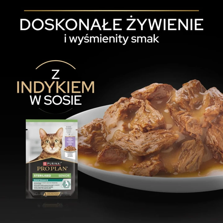 PURINA PRO PLAN Sterilised SENIOR 7+ z Indykiem w Sosie 85g