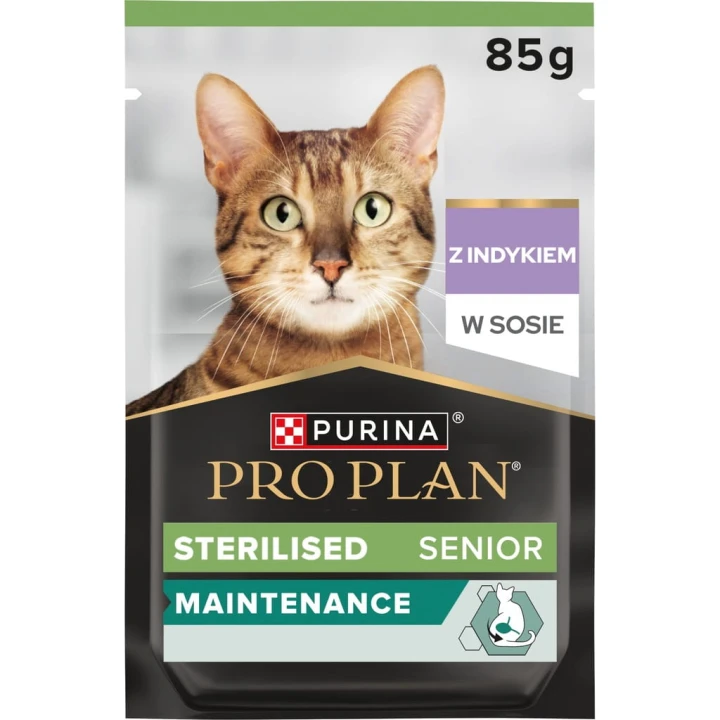 PURINA PRO PLAN Sterilised SENIOR 7+ z Indykiem w Sosie 85g