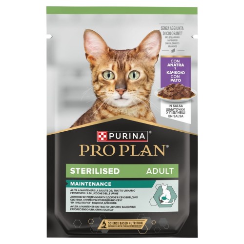 Pro Plan Sterilised Adult Maintenance karma mokra, kaczka w sosie 85 g