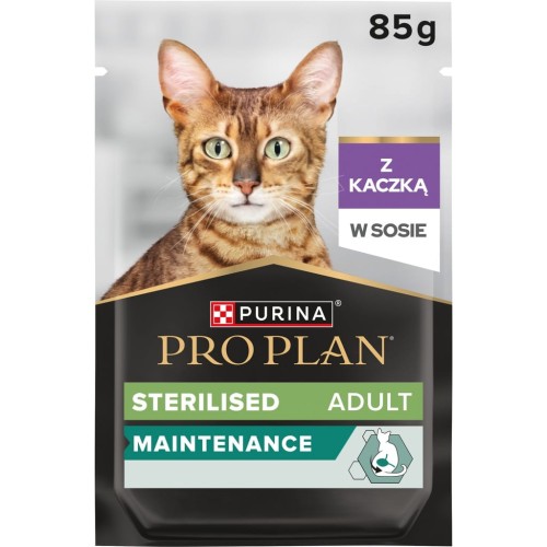 Pro Plan Sterilised Adult Maintenance karma mokra, kaczka w sosie 85 g