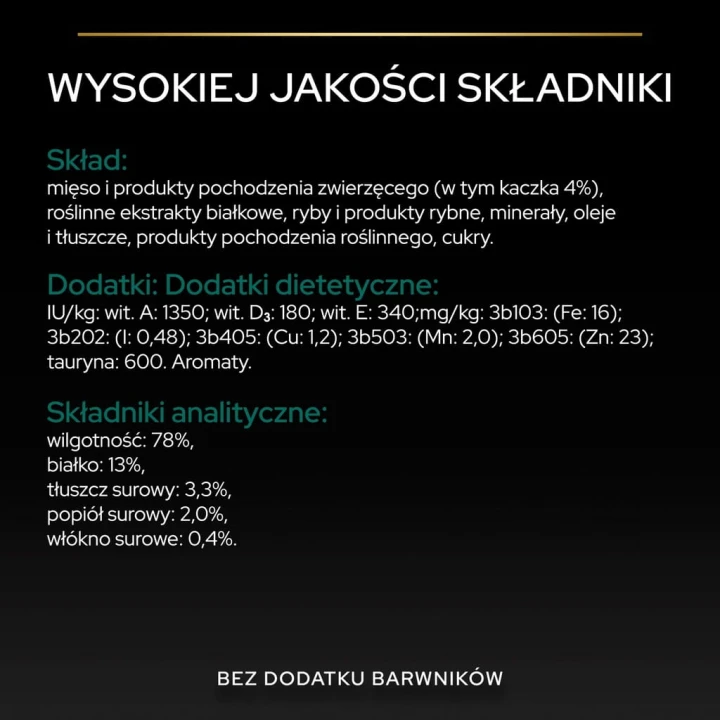 Pro Plan Sterilised Adult Maintenance karma mokra, kaczka w sosie 85 g