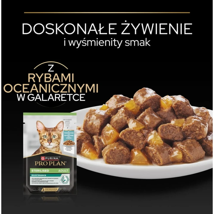 Pro Plan Sterilised Adult Karma dla kotów fish w galaretce 85 g