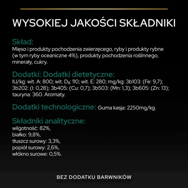Pro Plan Sterilised Adult Karma dla kotów fish w galaretce 85 g