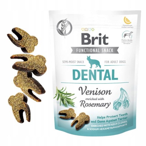 BRIT DENTAL przysmak funkcjonalny dla psa Dziczyzna z Rozmarynem 150g