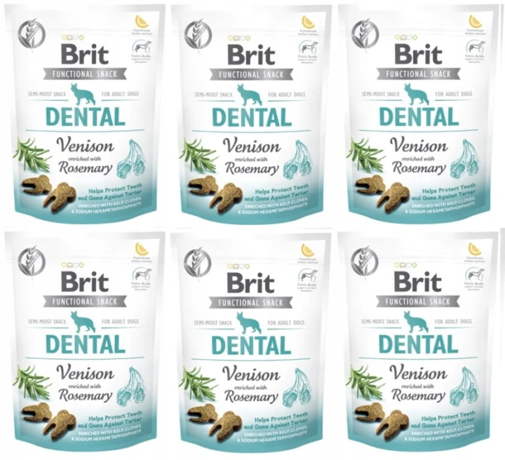 BRIT DENTAL przysmak funkcjonalny dla psa Dziczyzna z Rozmarynem 150g