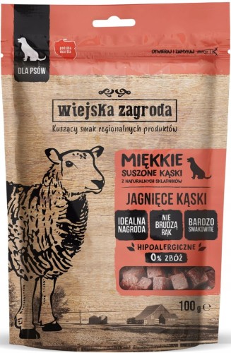 Wiejska Zagroda przysmak dla psa naturalne miękkie kąski jagnięce 100g