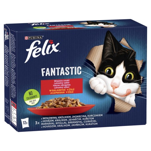 Mokra karma dla kota Felix mix smaków 12x85 g