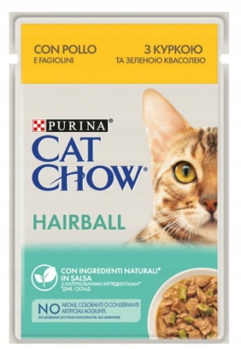 Cat chow Hairball odkłaczająca karma plus 2 saszetki