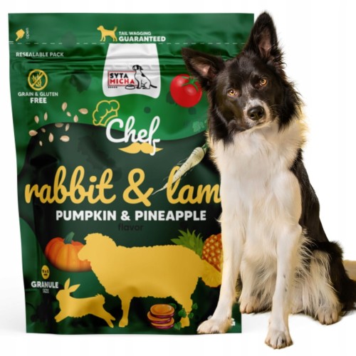 Karma sucha dla psa Syta Micha Chef - królik z jagnięciną bezzbożowa 1,5 kg