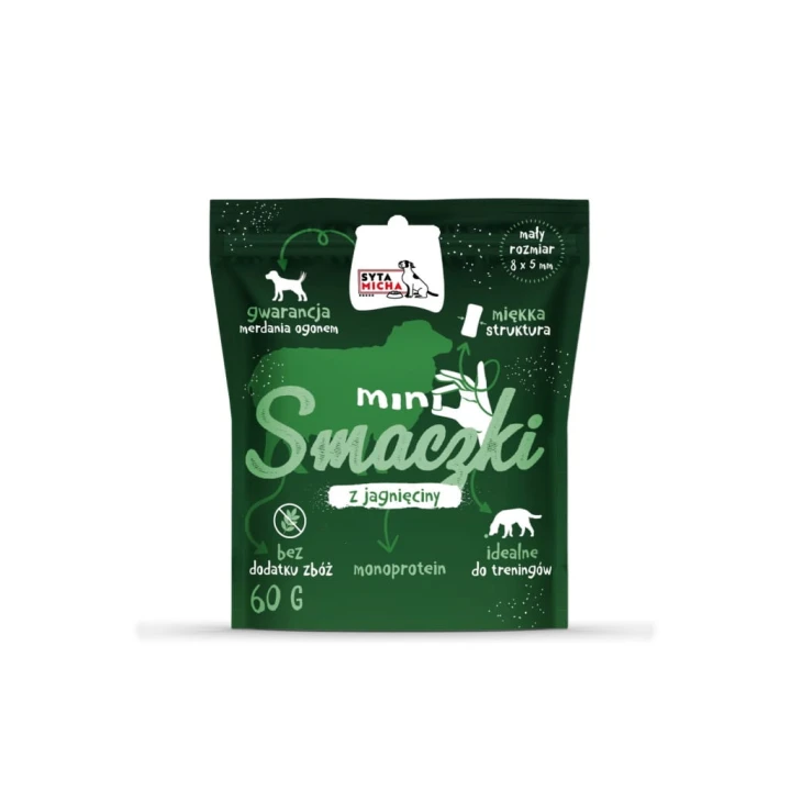 Smaczki dla psa z jagnięciny miękkie Syta Micha 60 g