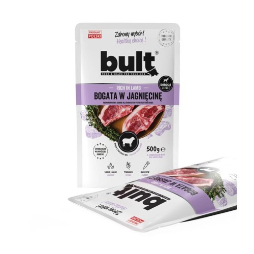 BULT karma mokra dla psa saszetka 500g jagnięcina