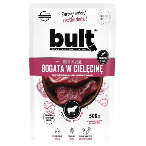 BULT karma mokra dla psa saszetka 500g cielęcina