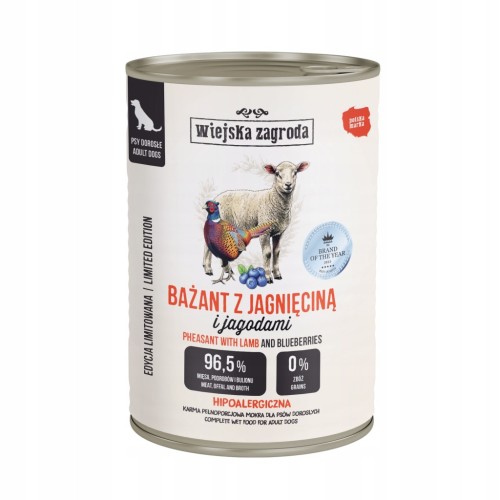 Wiejska Zagroda karma mokra bażant 380g