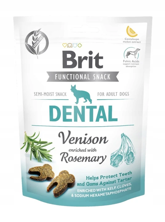 BRIT DENTAL przysmak funkcjonalny dla psa Dziczyzna z Rozmarynem 150g